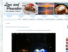 Tablet Screenshot of loveandpancakes.com